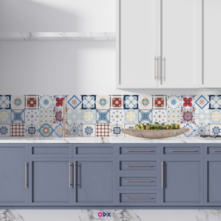 Stickers carrelage cuisine - Arabesque