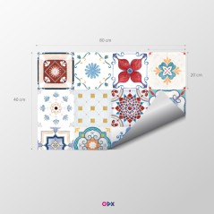 Stickers carrelage Salle de Bain - Arabesque