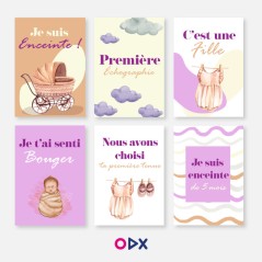 Calendrier de grossesse fille