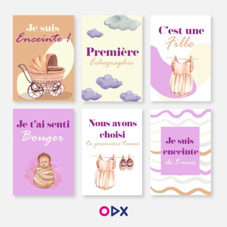 Calendrier de grossesse fille