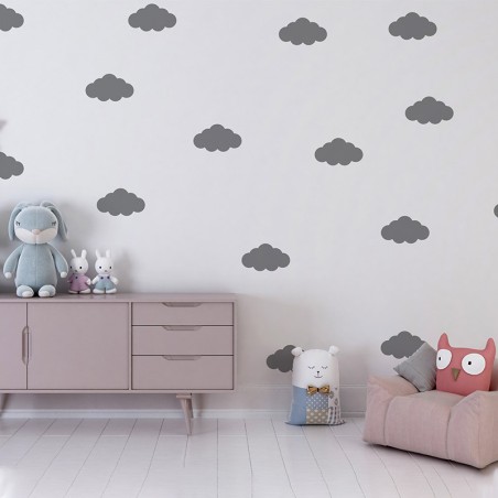 Stickers décoration chambre enfant - nuages