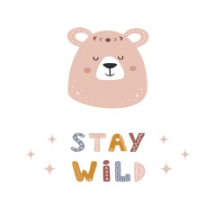 3 Tableaux en toile décoration chambre enfant - Stay Wild