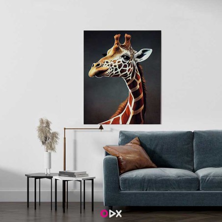 Tableau mural en toile - Girafe