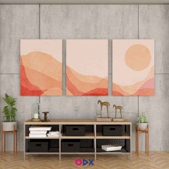 3 Tableaux décoratifs en toile - Désert