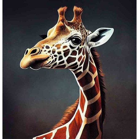 Tableau mural en toile - Girafe