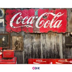 Tableau décoratif en toile - Rusty Coca Cola