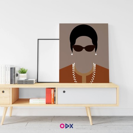 Tableau mural en toile - Oum Kalthoum 2