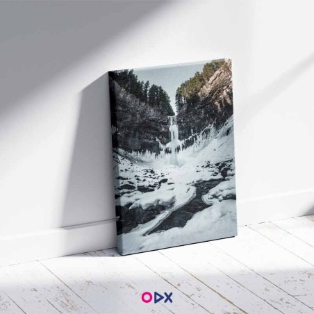 Tableau mural en toile - Frozen Waterfall