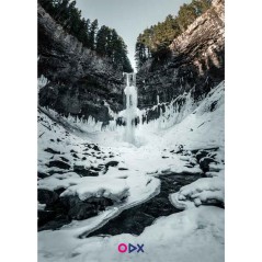 Tableau mural en toile - Frozen Waterfall