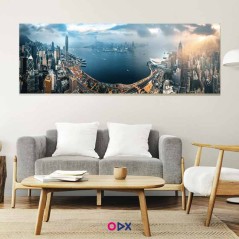 Tableau panoramique en toile - Hong Kong