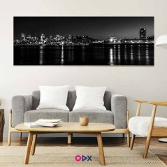 Tableau panoramique en toile - Black City