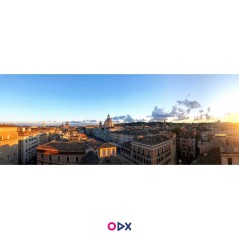 Tableau panoramique en toile - Vue Aérienne Rome