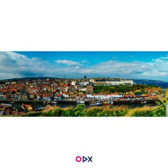 Tableau panoramique en toile - Whitby Town, Angleterre