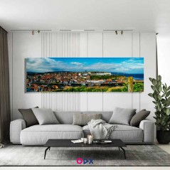 Tableau panoramique en toile - Whitby Town, Angleterre