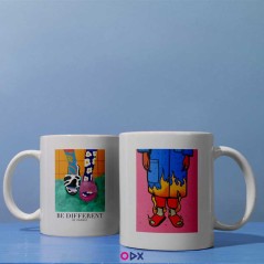 2 Mugs en céramique - Be different