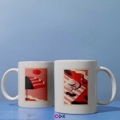 2 Mugs en céramique - Summer effect