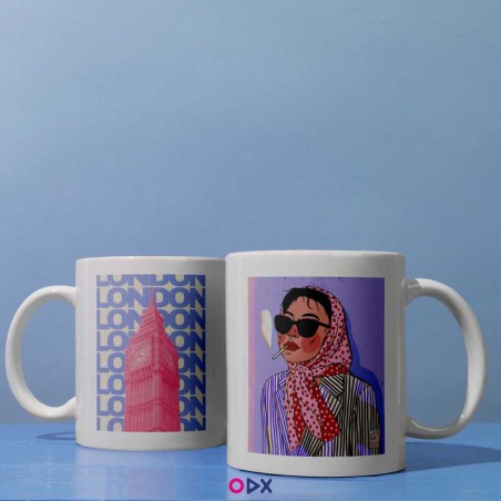 2 Mugs en céramique - London vibe