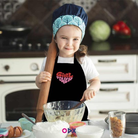 Tablier de cuisine pour enfant : Girl power