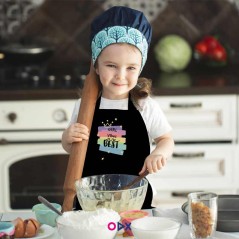 Tablier de cuisine pour enfant : Girl vibes be the best