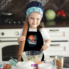 Tablier de cuisine pour enfant : Girls supports girls