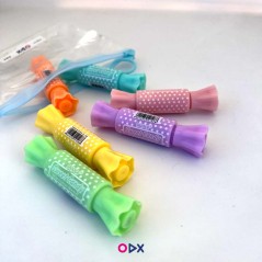 Lots de 6 feutres fluorescents - Bonbon