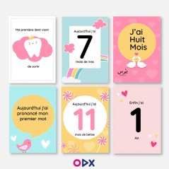 Pack naissance : Livret + calendrier pour fille