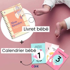 Pack naissance : Livret + calendrier pour fille