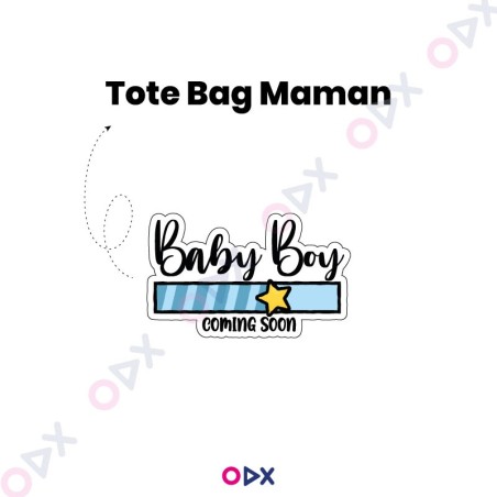 Pack 2 Sacs + trousse - Baby boy coming soon