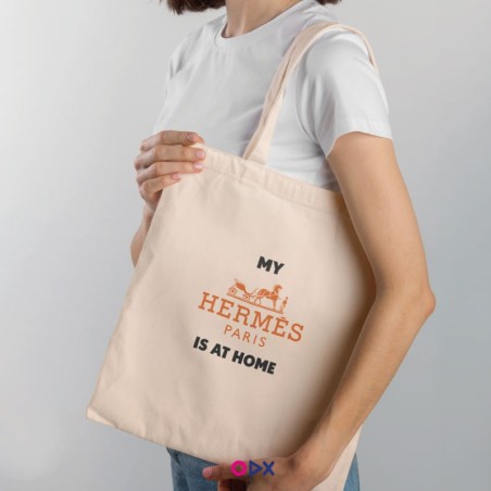 Tote bag - My hermes is at home