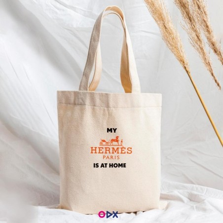 Tote bag - My hermes is at home