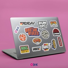 Stickers laptop - Marques différentes