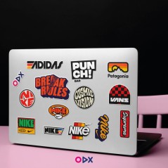 Stickers laptop - Marques différentes