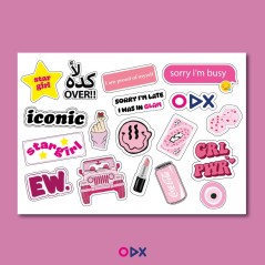 Stickers laptop - Star girl