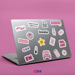 Stickers laptop - Star girl