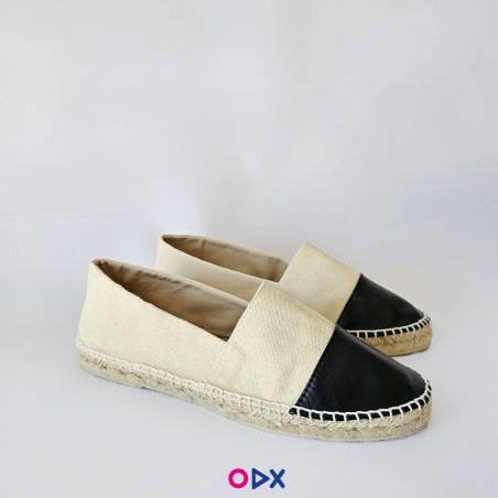 Chaussure femme en jute - Espadrille plate