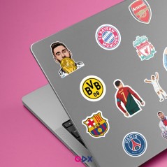 Stickers laptop - Les footeux