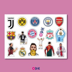 Stickers laptop - Les footeux