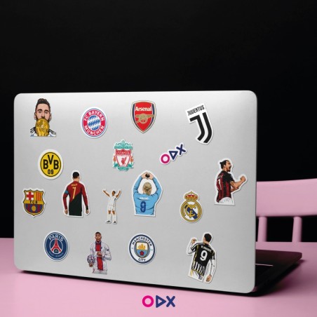 Stickers laptop - Les footeux