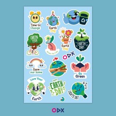 Pack love your earth - Gourde & stickers