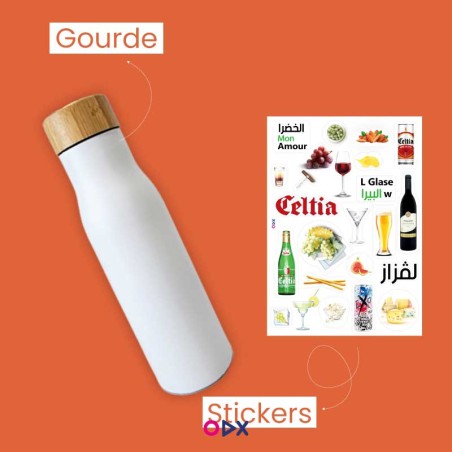 Pack elkhadhra mon amour : Gourde + stickers