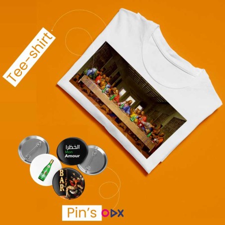 Pack elkhadhra mon amour : Tee-shirt + pin's