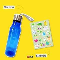 Pack eco friendly - Gourde & stickers