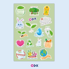 Pack eco friendly - Gourde & stickers