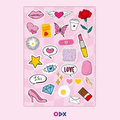 Pack strong woman: Note book - Tote bag - Stickers