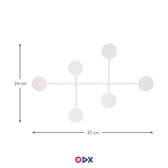 Pack 2 portes manteaux noir et blanc - Patère en Métal Pack 2 portes manteaux noir et blanc - Patère en Métal