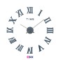 Horloge Murale 3D – Chiffres Romain Bleu