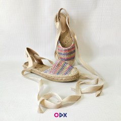 Sandale femme en jute halfa - Semelle plate Sandale femme en jute halfa - Semelle plate