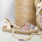Sandale femme en jute halfa - Semelle plate