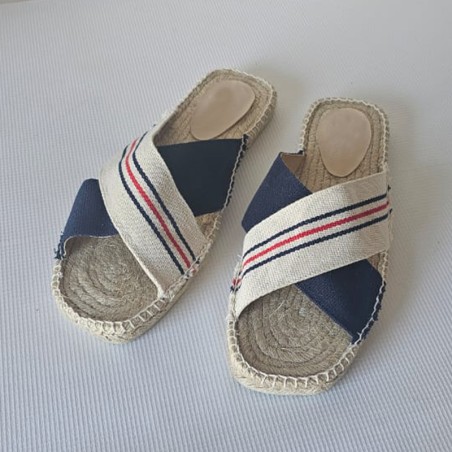 Mule pour homme en jute halfa - Toile