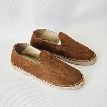 Chaussures pour homme en jute halfa - Marron